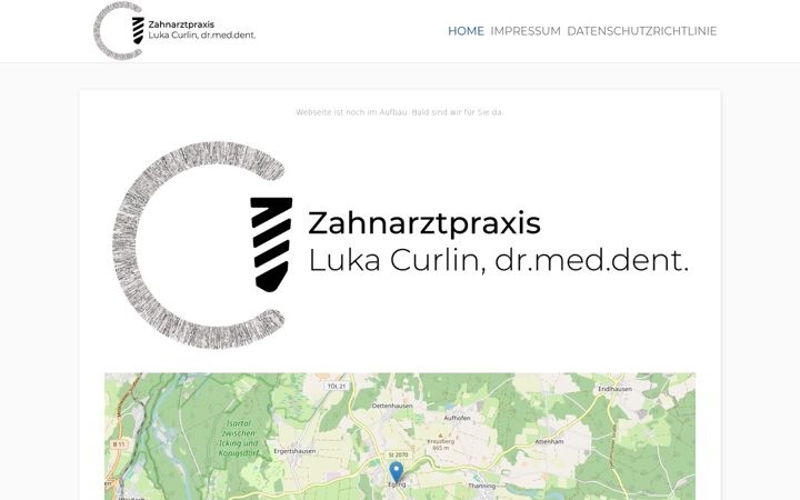Skärmbild av implantate-curlin.de