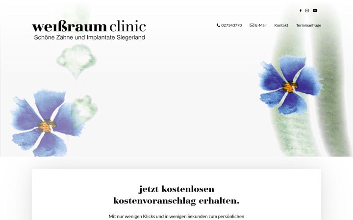 Screenshot of implantatesiegen.de