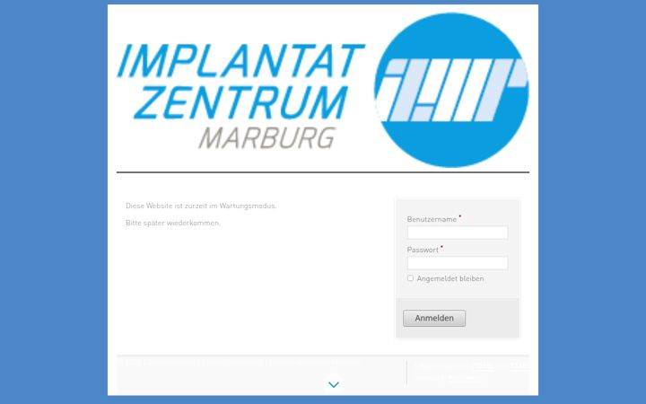 Screenshot of implantatzentrum-marburg.de