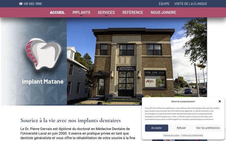 Képernyőkép: implantmatane.com