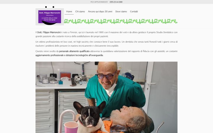 Skjermbilde av implantologia-firenze.com
