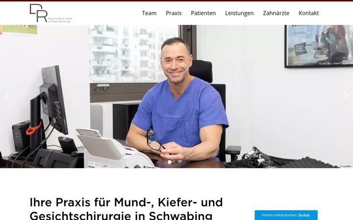 Screenshot of implantologie-schwabing.de