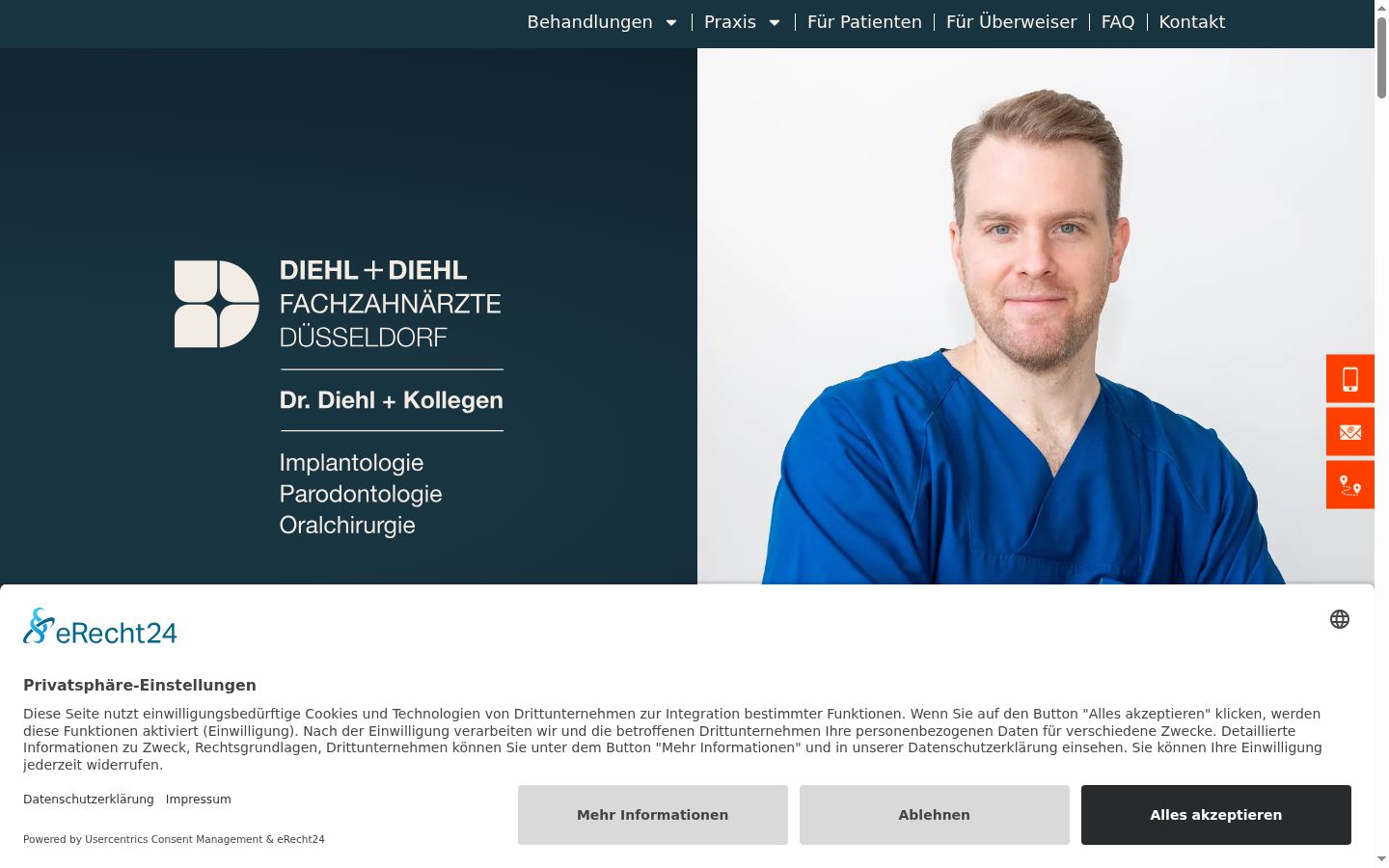 Screenshot van de toestemmingsbanner zoals getoond vóór enige interactie