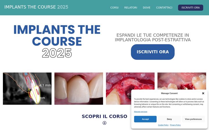 Screenshot of implantsthecourse.net