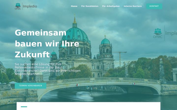 Screenshot of impledio.de