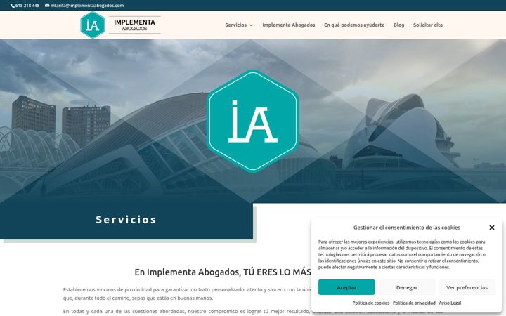 Képernyőkép: implementaabogados.com