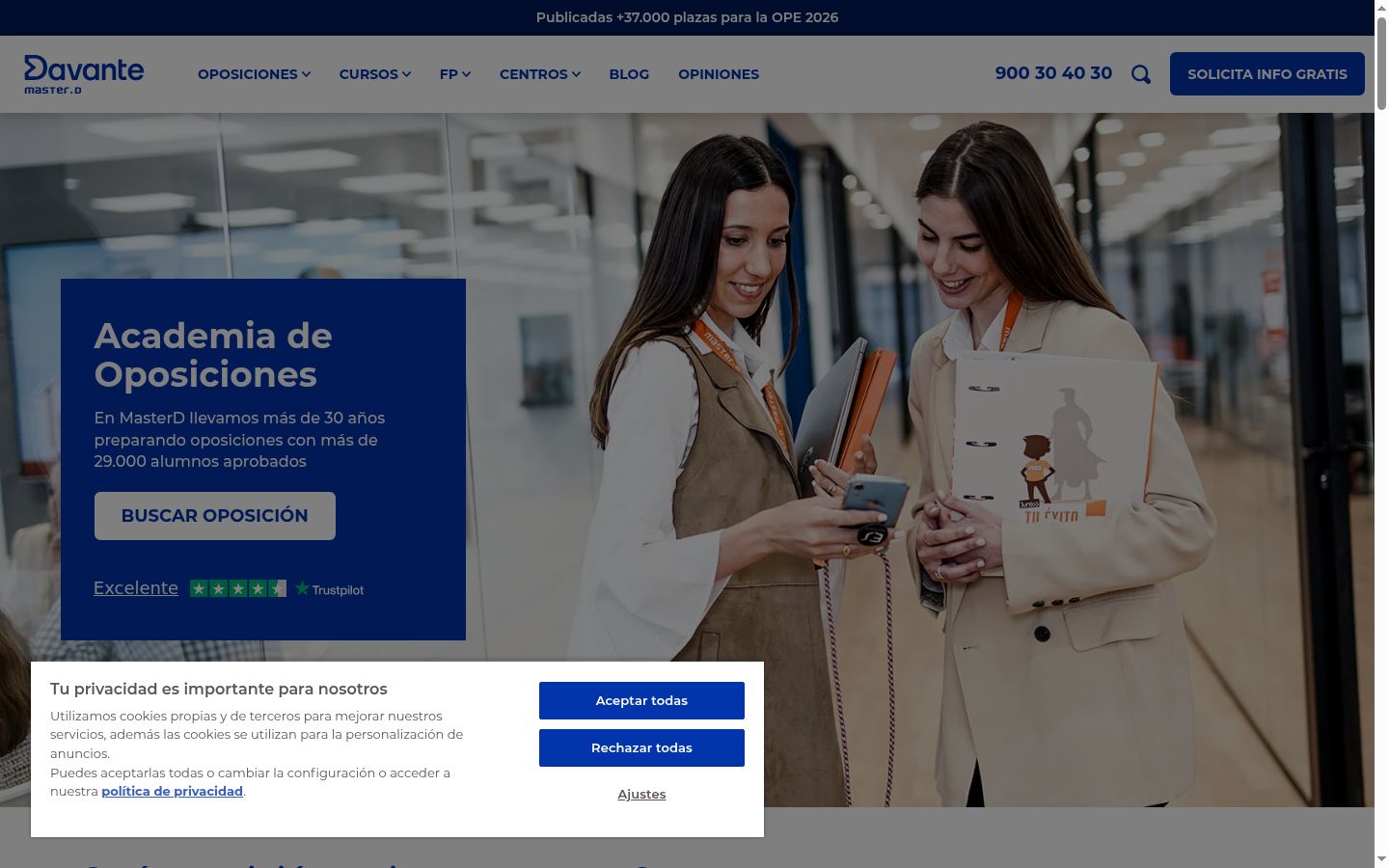 Sutikimo reklamjuostės, rodytos prieš bet kokią sąveiką, ekrano kopija
