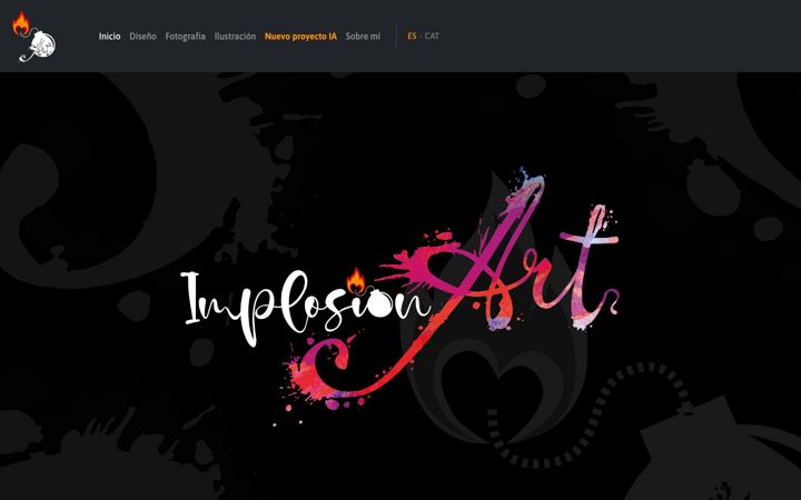 Screenshot of implosionart.com