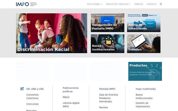 Screenshot of impo.com.uy