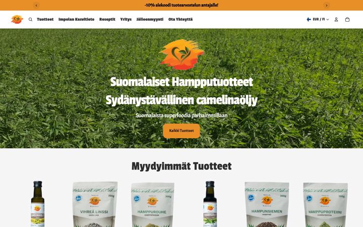 Screenshot of impolankasvitila.fi