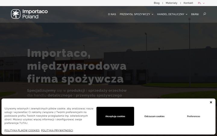Screenshot of importacopoland.com