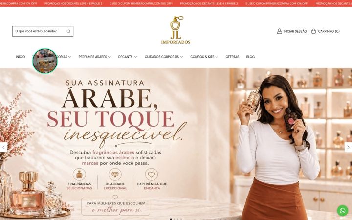 Screenshot of importadosjl.com