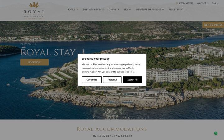Skærmbillede af importanneresort.com