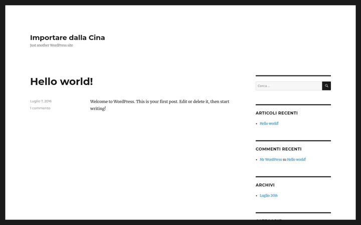 Screenshot of importare-dalla-cina.it
