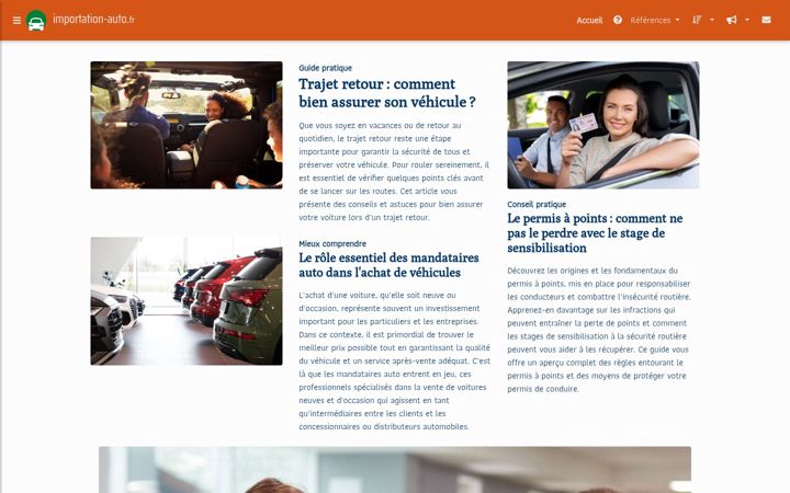 Screenshot of importation-auto.fr