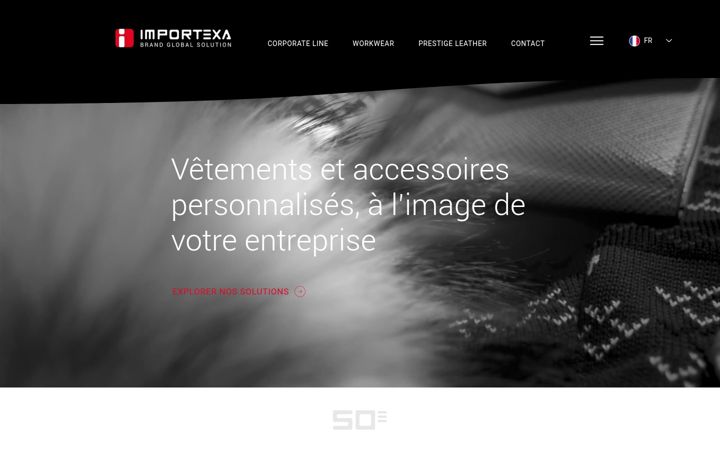 Skærmbillede af importexa.com