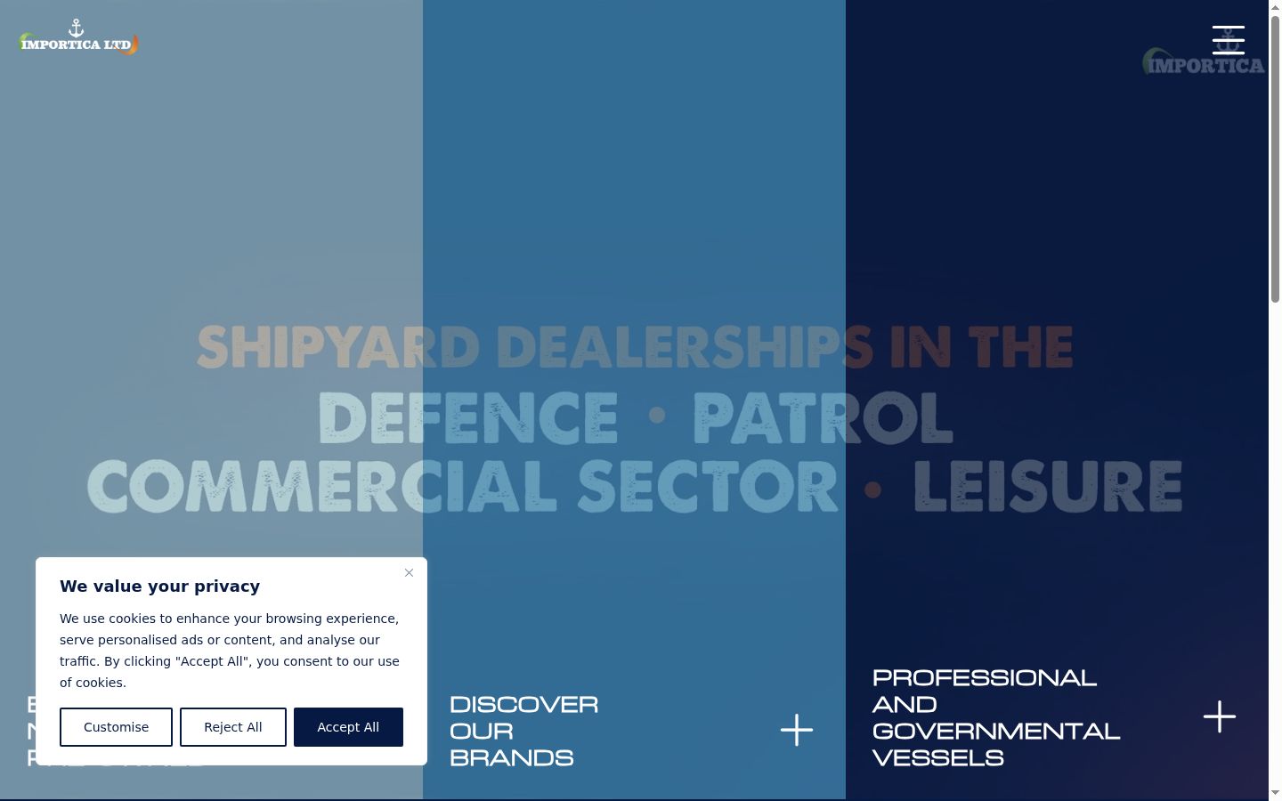 Screenshot des Einwilligungsbanners vor jeglicher Interaktion