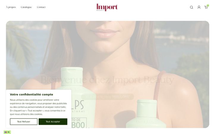 Skærmbillede af imports-beauty.com