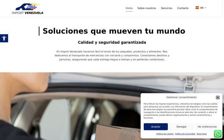 Screenshot of importvenezuela.es