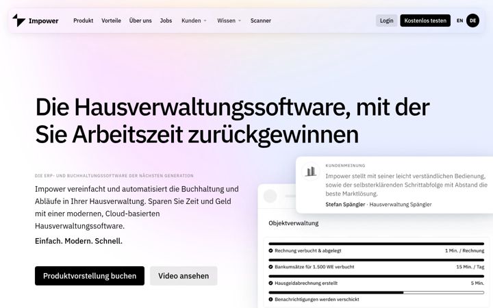 Screenshot of impower.de