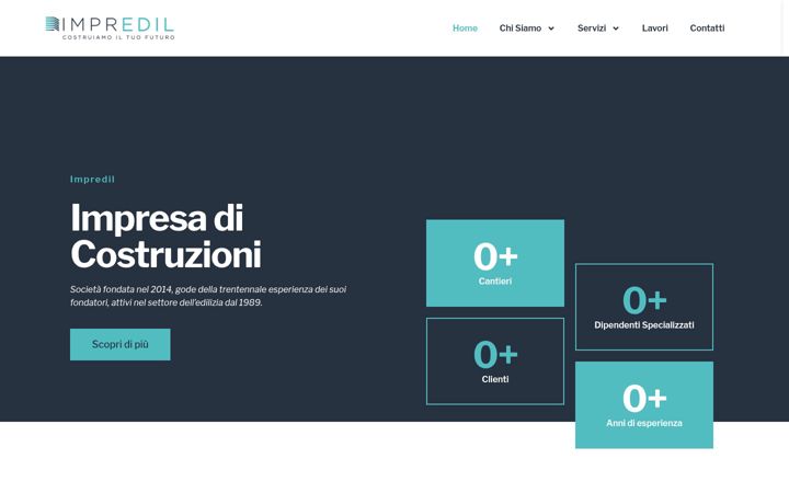 Screenshot of impredilsrl.com