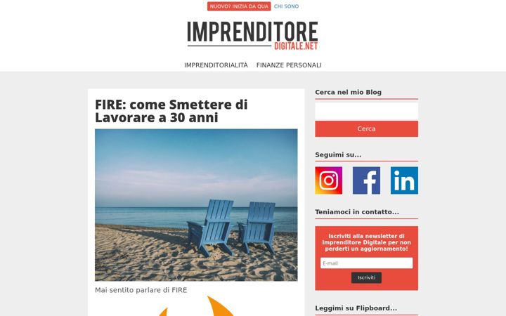 Screenshot of imprenditoredigitale.net