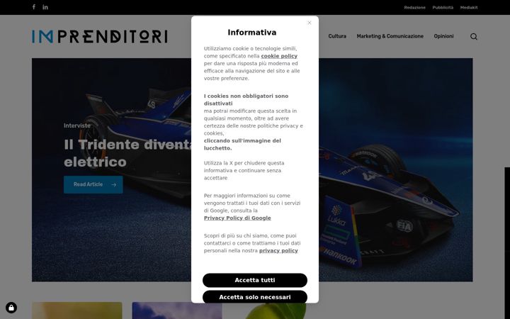 Screenshot of imprenditori.it