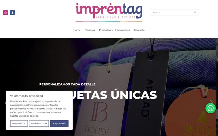Screenshot of imprentag.com