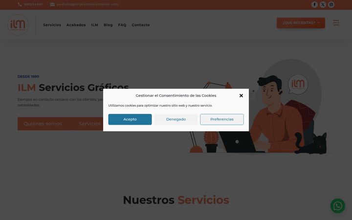 Screenshot of imprentalosmallos.com