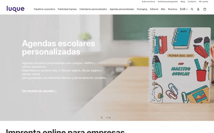 Screenshot of imprentaluque.es