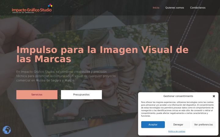 Screenshot of imprentamolinadesegura.com