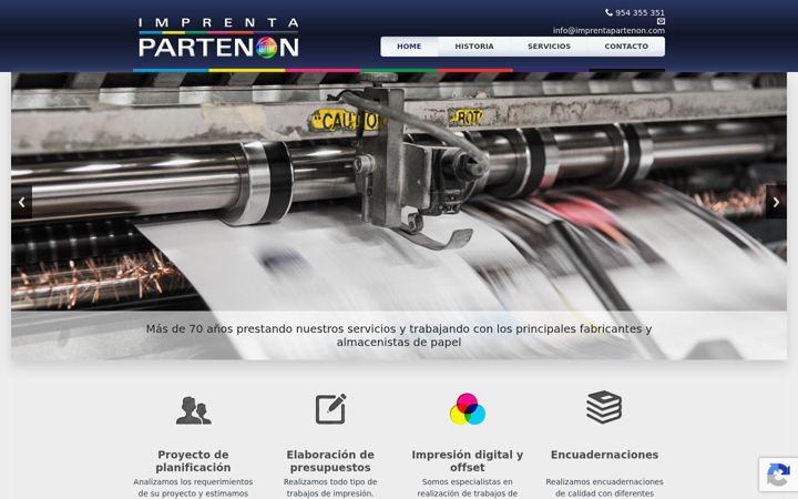 Screenshot of imprentapartenon.com