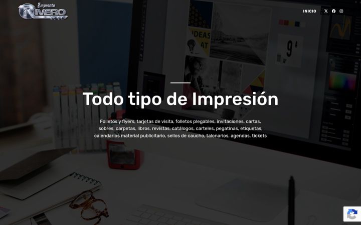 Screenshot of imprentarivero.net