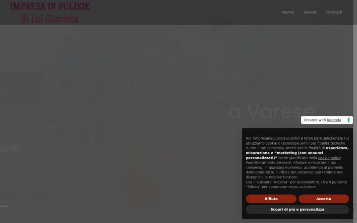 Screenshot of impresadipulizieglui.com
