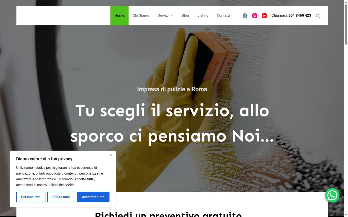 Zrzut ekranu banera zgody wyświetlanego przed jakąkolwiek interakcją