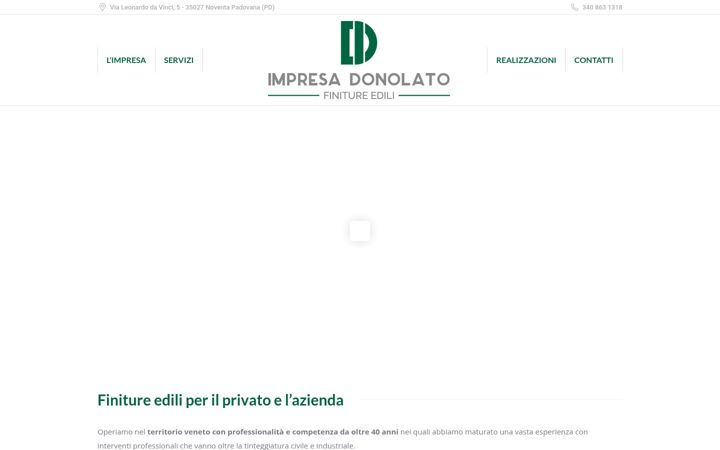 Kuvakaappaus sivustosta impresadonolato.it