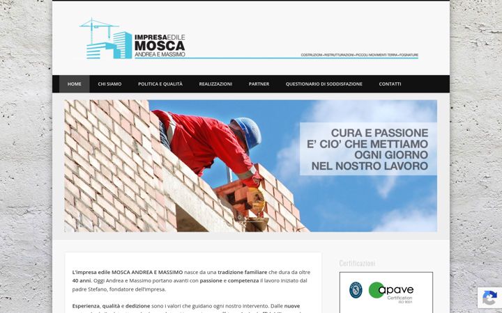 Screenshot of impresaedilemosca.it