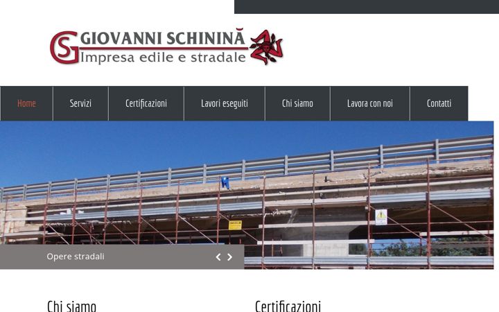 Screenshot of impresaedileschinina.it