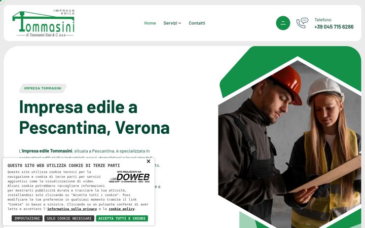 Screenshot of impresaediletommasinienio.it