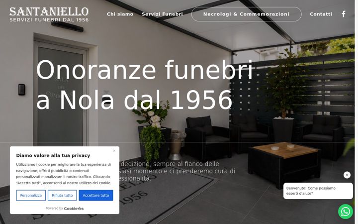 Screenshot of impresafunebresantaniello.net