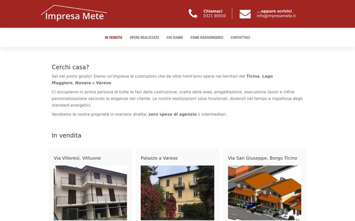 Screenshot of impresamete.it