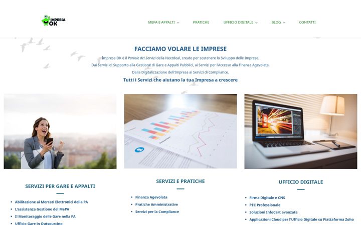 Screenshot of impresaok.it