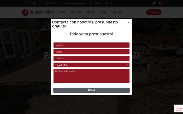 Screenshot of imprescolor.es