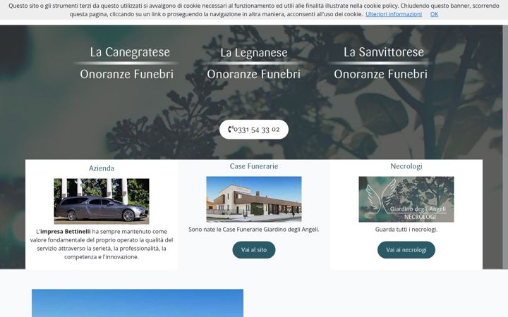 Screenshot of impresefunebribettinelli.it