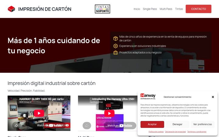 Screenshot of impresiondecarton.es
