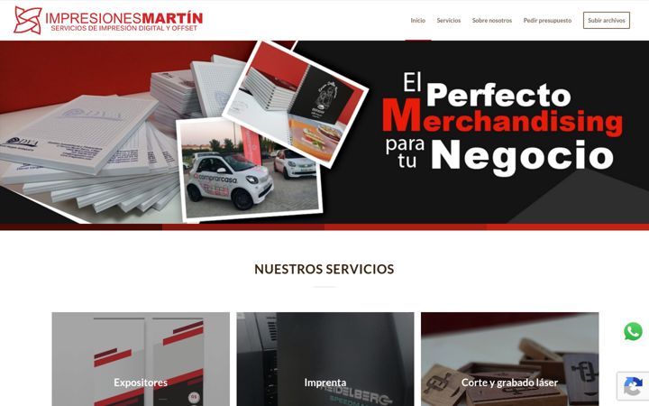 Screenshot of impresionesmartin.com