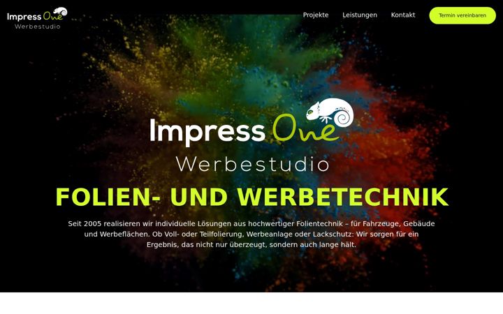 Screenshot of impress-one.de