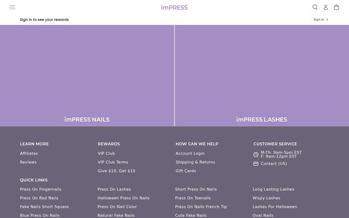 Screenshot of impressbeauty.com