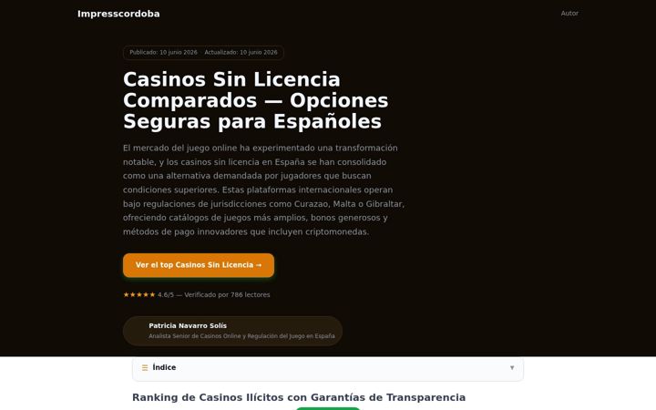 Screenshot of impresscordoba.es