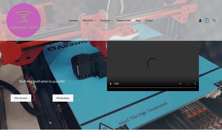 Screenshot of impression-3d-fc.fr